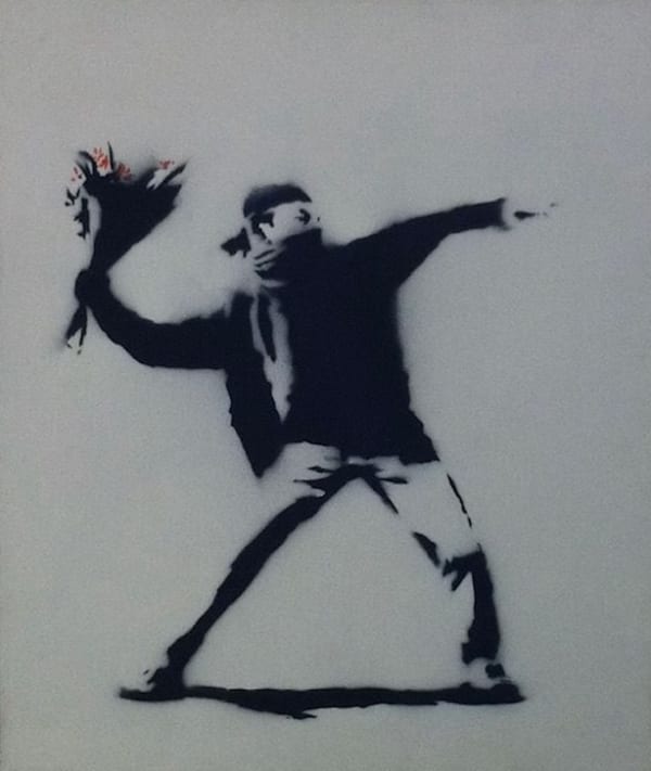 Love Is In The Air Flower Thrower Canvas