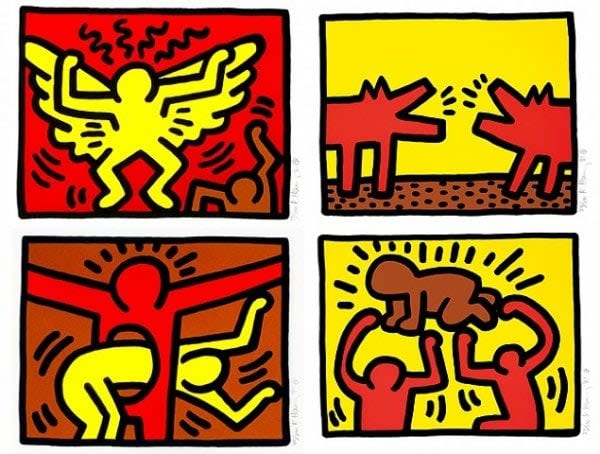 Keith Haring Pop Shop Quad IV (Littmann PP. 142), 1989