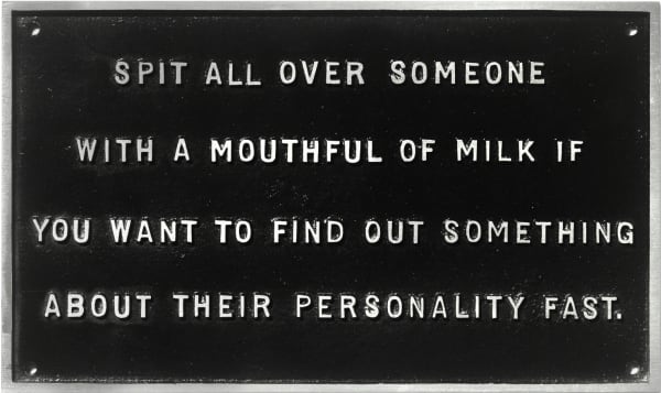 Spit all over someone...