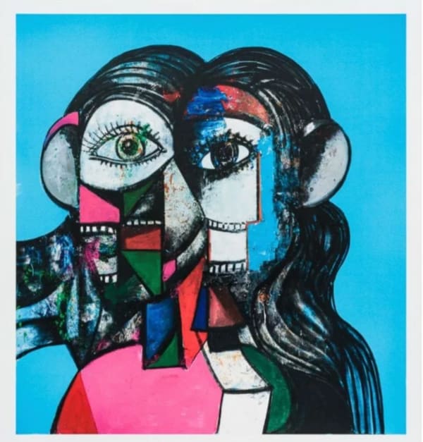 George Condo Prismatic Head, 2024