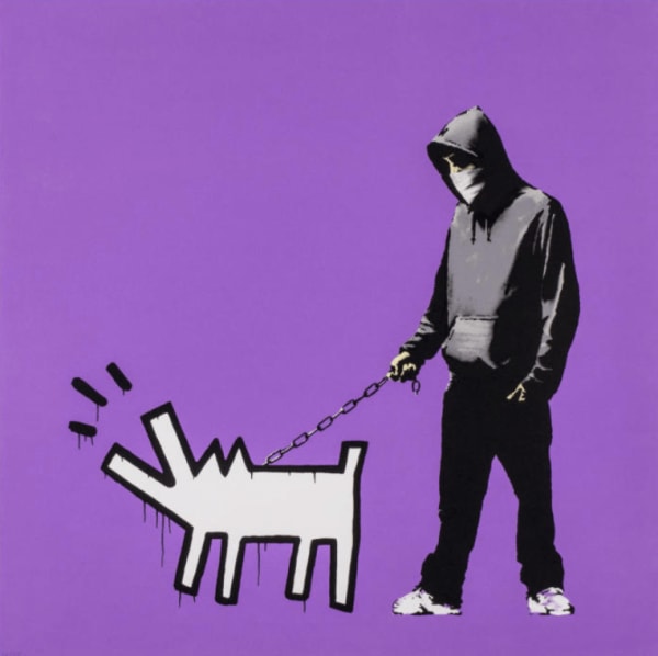 Banksy Choose Your Weapon Bright Purple, 2010