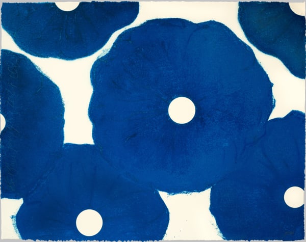 Six Poppies (blue)