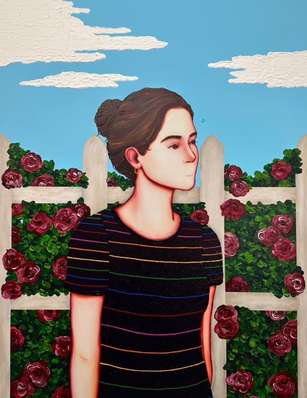 Kazusa Matsuyama In the rose garden (Woman), 2024