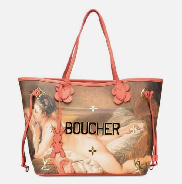 Louis Vuitton x Jeff Koons Masters Boucher Neverfull Tote