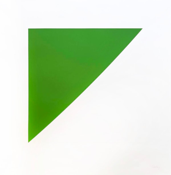 Ellsworth Kelly Green Curve with Radius of 20', 1974