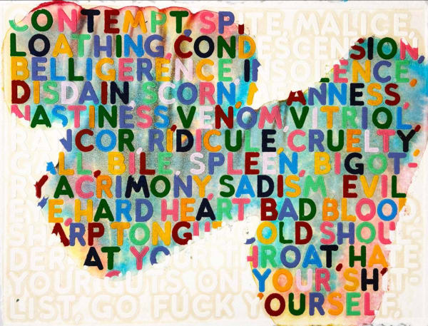 Mel Bochner Contempt, 2005