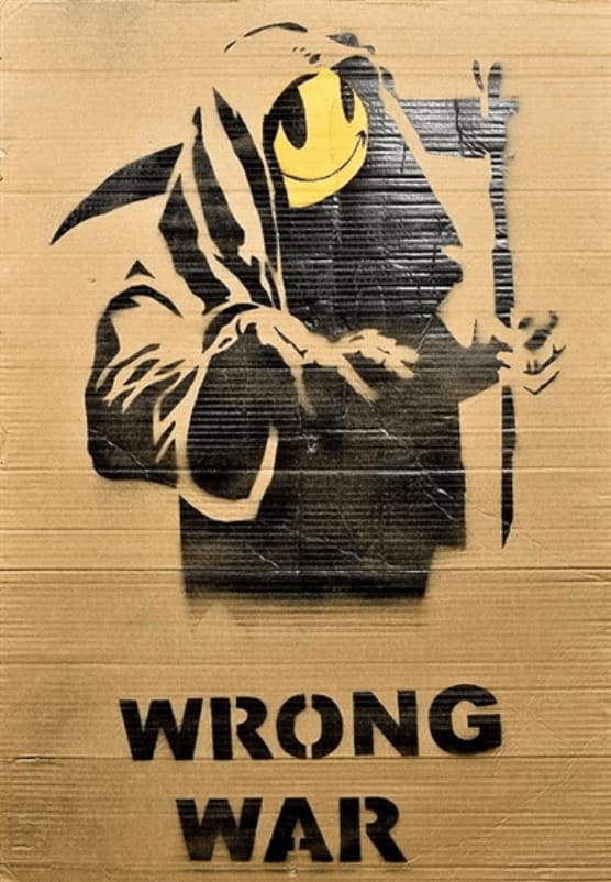 Wrong War Cardboard (Grin Reaper)