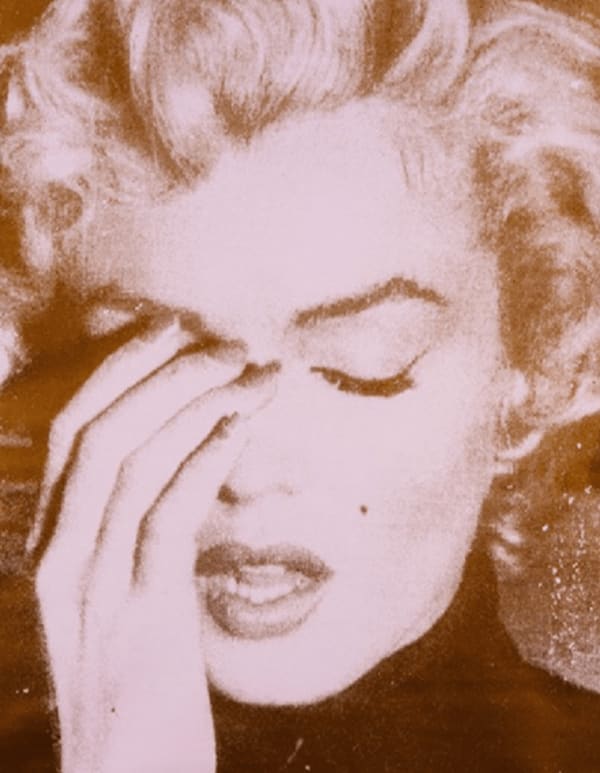 Marilyn Crying Pink and Liquid Gold