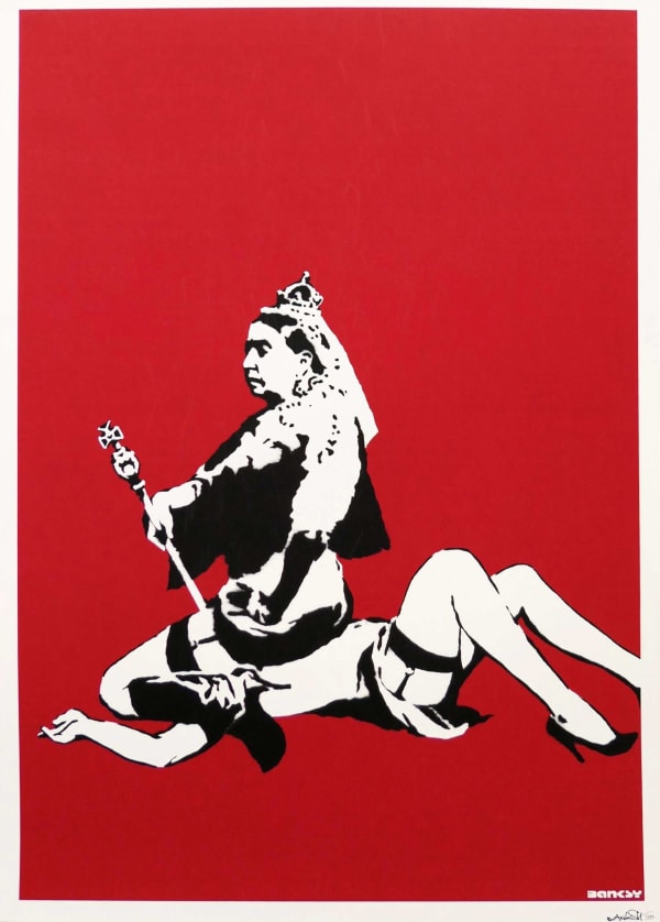 Banksy Queen Victoria (Signed) , 2003