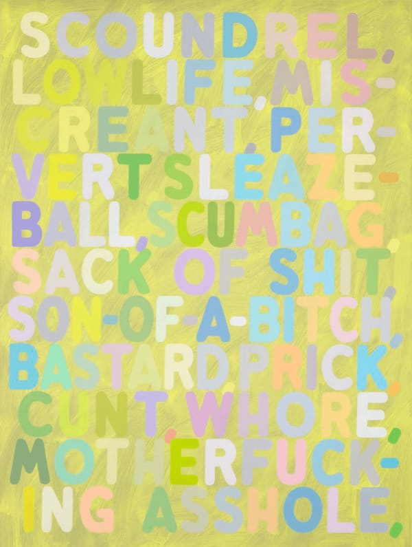 Mel Bochner Scoundrel, 2010