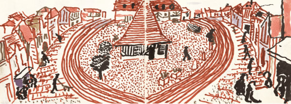 My Second Drawing of Beuvron-en-Auge