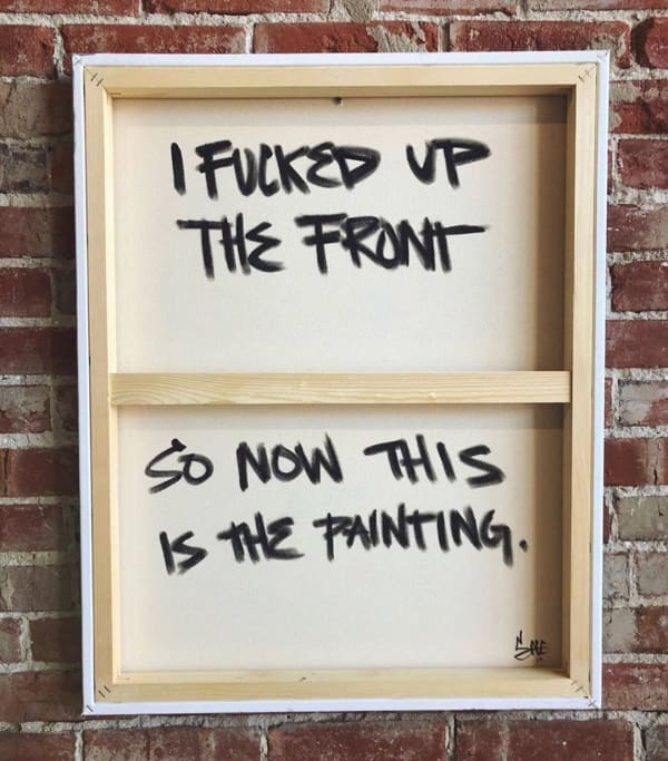 Untitled (I Fucked Up The Front)