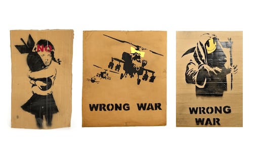 Wrong War Cardboard (Bomb Hugger , Grin Reaper , Happy Chopper)