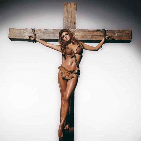 Raquel Welch on The Cross