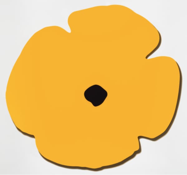 Donald Sultan Yellow Wall Poppy