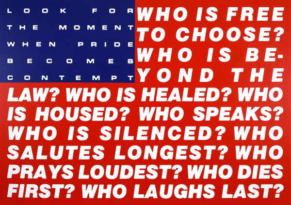 Barbara Kruger Untitled (Questions), 2009