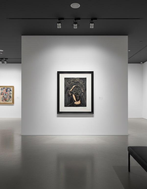 Pablo Picasso Jacqueline au chapeau à Fleurs. I, 1962