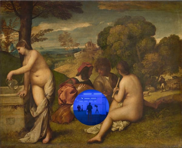 Gazing Ball (Titian Pastoral Concert)