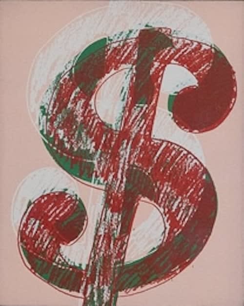 Andy Warhol Dollar Sign, ca . 1981 - 82