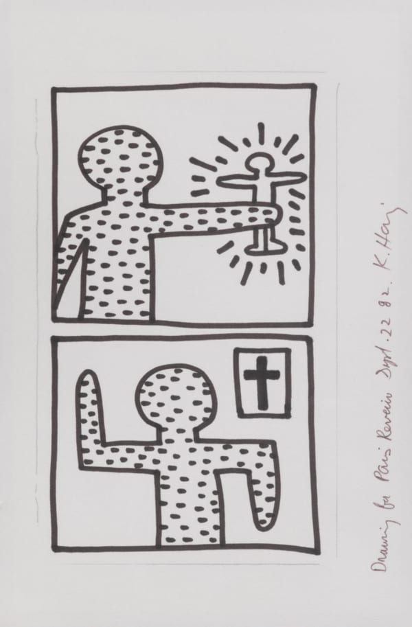 Keith Haring Drawings for Paris Review, 1982