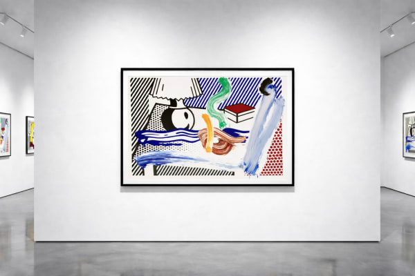 Roy Lichtenstein Brushstroke Still Life With Lamp (C. 308B) , 1997
