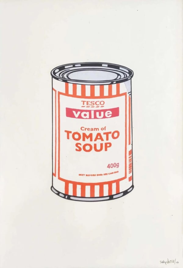 Soup Can (White, Orange, Raspberry) (Signed)