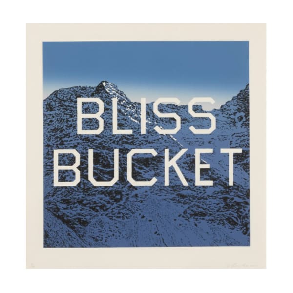 Ed Ruscha Bliss Bucket, 2010