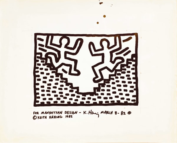 For Manhattan Design - K Haring - March 8 - 82 (Stairs)