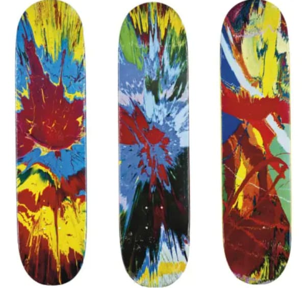 Damien Hirst Spin Skateboards, 2009