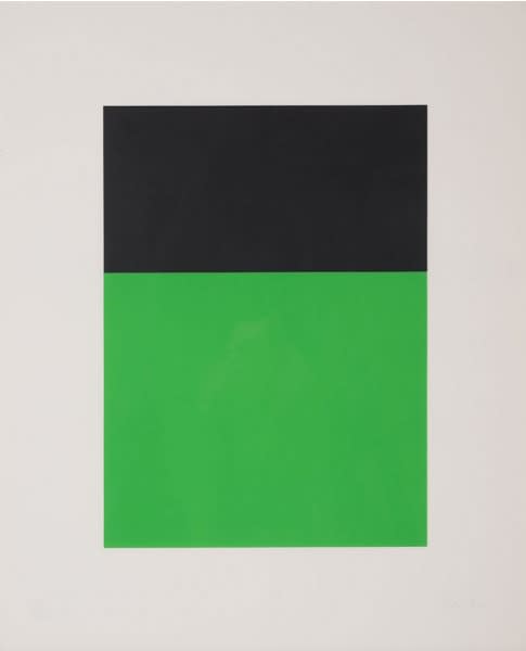 Ellsworth Kelly Black Green, 1970
