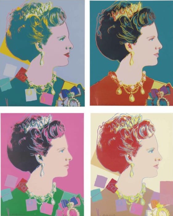 Queen Margrethe II of Denmark F.S. II 342-345, from Reigning Queens