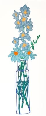 Delphinium and Daisies