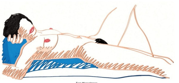 Monica Lying On Her Back