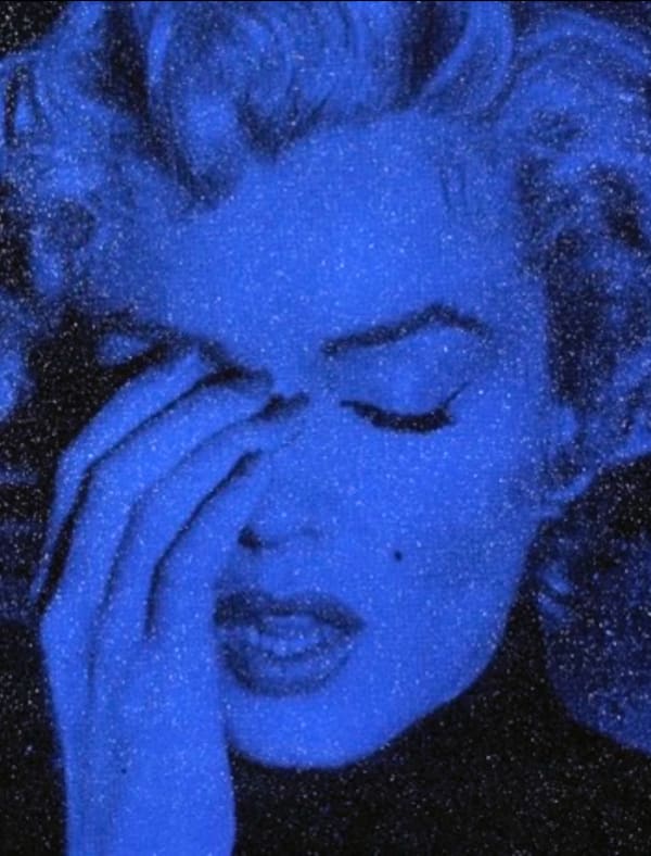 Marilyn Crying (California) Half Moon Blue