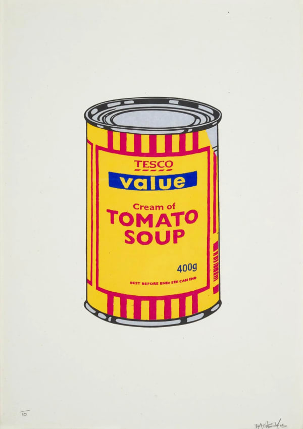 Soup Can (Banana, Cherry, Blue) (Signed)
