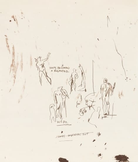 Jean-Michel Basquiat Untitled 3 (from Leonardo), 1983