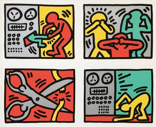 Keith Haring Pop Shop Quad III (Littmann PP. 142), 1989