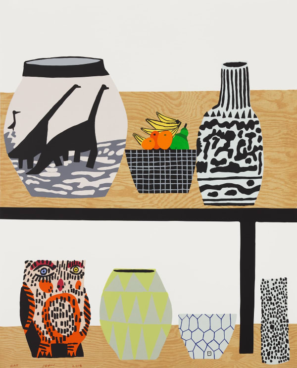 Jonas Wood Shelf Still Life, 2018