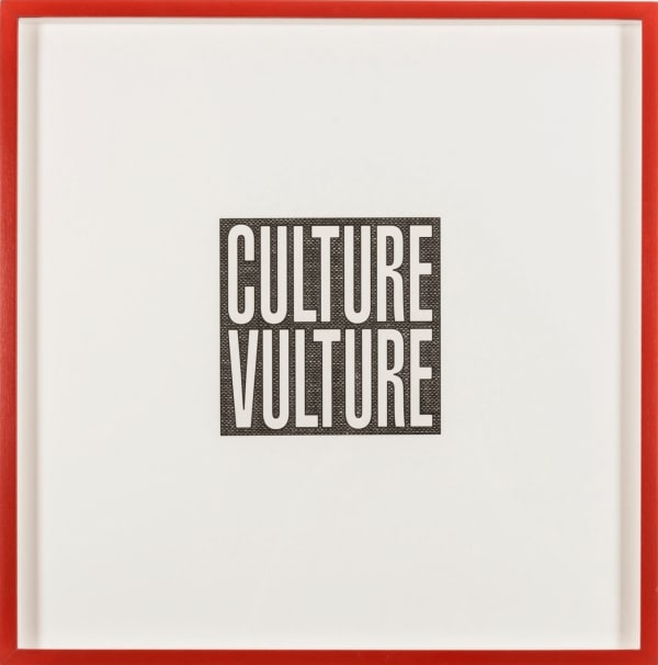 Barbara Kruger Culture Vulture, 2012
