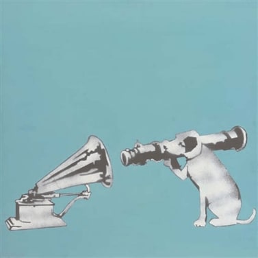 Banksy HMV Dog, 2000