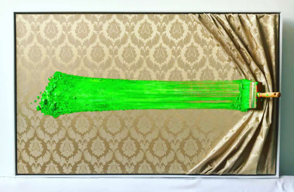 Brosse arretée Gold and Green