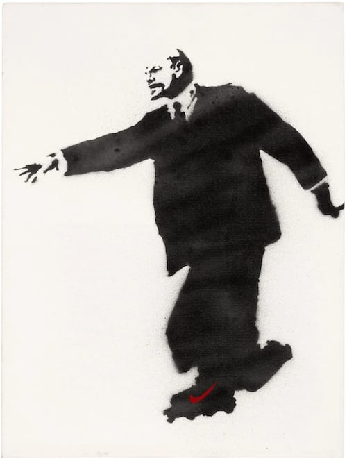 Banksy Lenin On Rollerblades, 2003