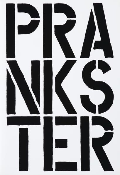 Christopher Wool Prankster (Black Book), 1989
