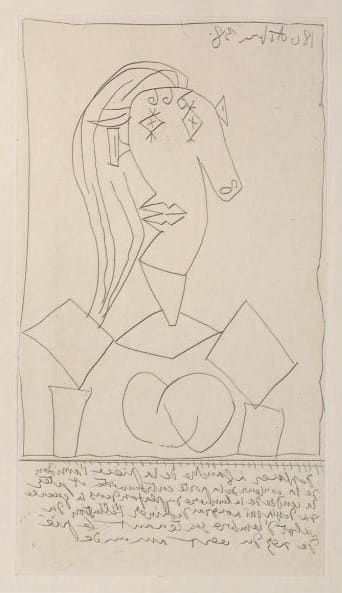 Buste de Femme (Dora Maar) State I (Bloch 308)
