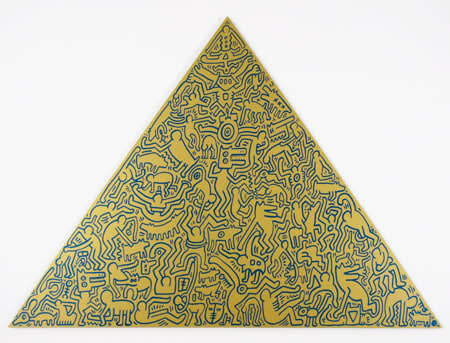 Keith Haring Pyramid Gold, 1989