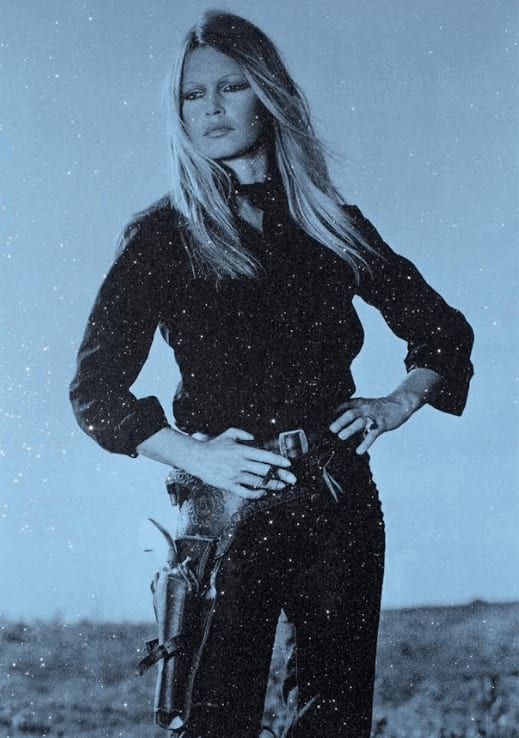 Brigitte Bardot Cowgirl Blue