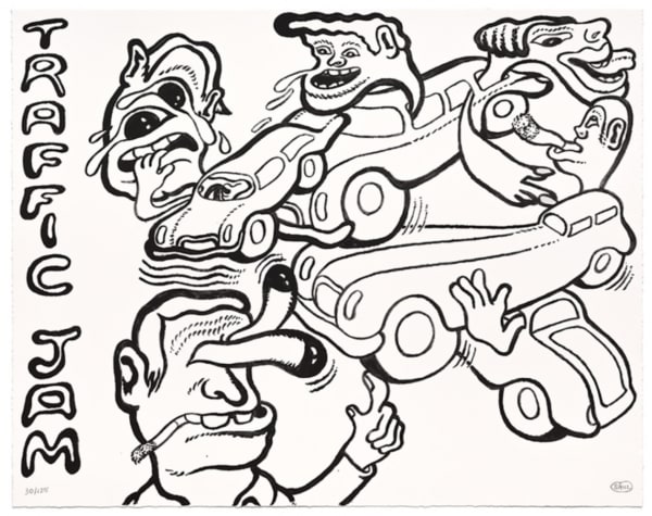 Peter Saul Traffic Jam, 2022