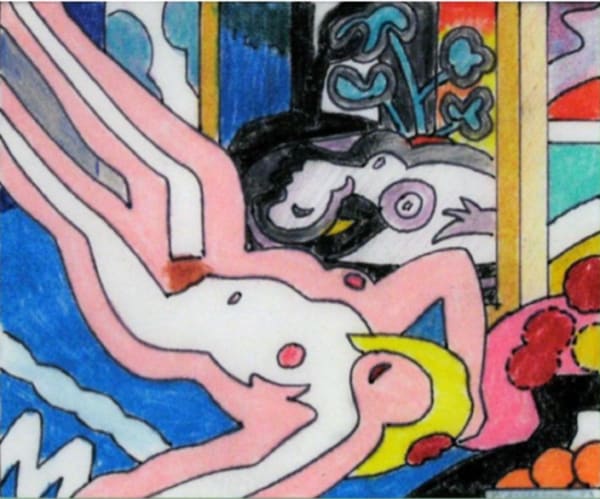 Reclining Nude With Picasso