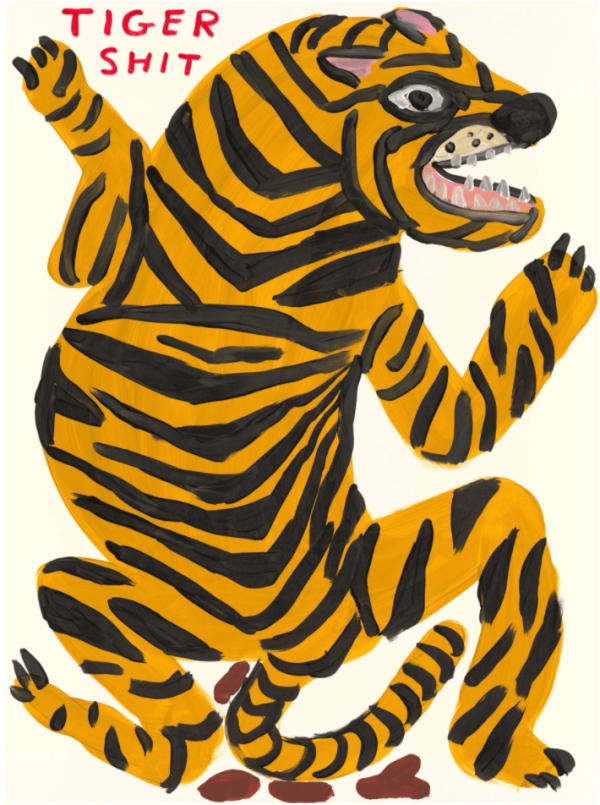 David Shrigley Tiger Shit, 2021