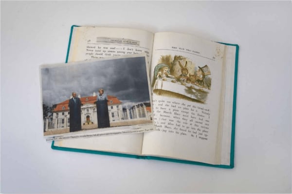 JOANNE LEONARD, Bush and Angela Merkel with Top Hats , 2008